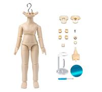 XiDonDon Nouveau Corps de poupée 10,7 cm/11,7 cm 1/12 YMY en PVC pour Figurines articulées GSC, STO et BJD 1/12 (11.8cm Milky White)