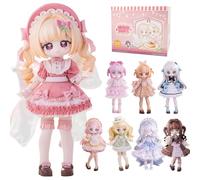 XiDonDon Série 100% Douceur Poupée BJD 1/12 Figurines d'action Figurines Mignonnes Jouets Objets de Collection Cadeau d'anniversaire (Whole Set)