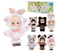 XiDonDon Série Forêt - Figurines en Peluche à Visage en Vinyle - Boîte Surprise - Objets de Collection - Décorations - Cadeau (Whole Set)