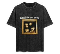 XIEAI System of A Down Dimensions Below One of One SOAD Men's T-Shirt Graphic Unisex Black Top Shirt L