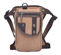Xieben Canvas Drop Leg Sac pour Hommes Femmes Moto Vélo Equitation Vélo Multi-Usage Cuisse Taille Fanny Pack Voyage Sports Pêche Chasse Randonnée Camping en Plein Air