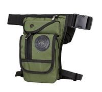 Xieben Nylon Drop Leg Sac pour Hommes Femmes Moto Vélo Hanche Bum Ceinture Taille Fanny Pack Voyage en Plein Air Camping Tactique Randonnée Vélo Crossbody Épaule Poche Armée Verte