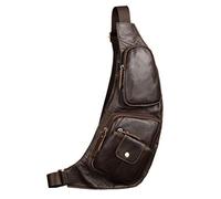 Xieben Sac à bandoulière en cuir Sac à dos pour hommes Femmes Bandoulière Épaule Coffre de jour Sac à dos Sacs à dos Sacs de voyage en plein air