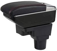 XieBin Boîte d'accoudoirs de Voiture pour Ford C-Max 2007-2016, Conteneur BoîTe Console Centrale RéGlable avec Interface USB