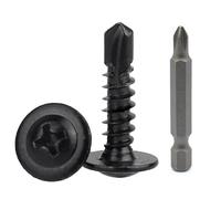 Xiedeai Kit de 50 Vis Autoforeuse Inox A4 M4,2x19mm - Vis Autoperforante Métal/Bois pour Meubles, Portes, Fenêtres - 1 Forets Inclus - Acier Inoxydable 410 Résistant
