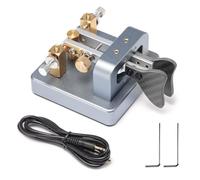 XIEGU VK-6 Iambique CW Morse Code Manipulateur Automatique, Double Palette, Facile à Manipuler, Base en Aluminium CNC, Prise Jack 3,5 mm, Compatible pour G90/X6100/X6200/X5105/G106