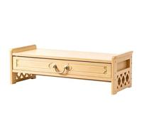 XIEHEMAO Table d'autel avec Rangement,sculptée à la Main | Ne se décolore pas facilement For les prières, la divination, l'espace spirituel personnel(Beige,52*25*16.5 cm)