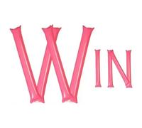 XIEHYA 24 pièces bâtons gonflables Fabricant de Bruit équipe Esprit Boom acclamant Fabricants en Plastique Cheerleading bâton pour Basket-Bal(Pink)