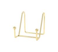XIEHYA Cadre Photo 3 pièces/8cm/15cm, présentoir, Support de Plaque, à Vaisselle for Petit chevalet, Plateau Cartes, Art Table Domicile et au Bureau pour Cuisine(Gold-8cm)