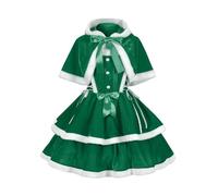 XIEHYA Costume Mere Noël Robes sexy, robes mignonnes à bretelles, costumes de cosplay for Halloween et carnaval, vêtements personnalisés(Green,M)