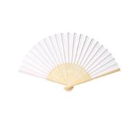 XIEHYA Éventails à Main, 30 pièces, Cadeaux de Mariage et fête pour Décorations(White)
