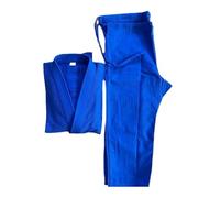 XIEHYA Jujitsu Dobok Jiu-Jitsu uniformes chemise professionnelle pantalon costume d'entraînement de Judo vêtements karaté Pour Hommes, Femmes(Blue,160cm)