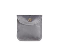 XIEHYA Pochette à bijoux en velours doux, 5 pièces, emballage Portable bouton-pression, sac cadeau, protection contre la poussière Pour Écouteurs Perles(Grey-10-10CM)