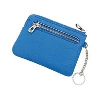 XIEHYA Portefeuille Femme Portefeuille en Cuir for Femmes, Porte-Monnaie à Fermeture éclair, Porte-Monnaie, Porte-clés, Porte-Cartes, Porte-Monnaie avec Emplacement pour Carte(Blue)