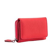 XIEHYA Portefeuille Femme Portefeuille en Cuir véritable for Femmes, Petit Porte-Monnaie avec Fermeture éclair, Court, Porte-Monnaie for Cartes et Billets avec Emplacement pour Carte(Red)