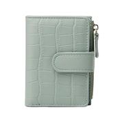 XIEHYA Portefeuille Femme Portefeuille Femme Portefeuille Cuir Court Porte Monnaie Double pli Femme zéro Porte Portefeuille avec Emplacement pour Carte(Green)