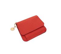 XIEHYA Portefeuille Femme Portefeuille Femme Portefeuille Pliant Femme Portefeuille Court Cuir Porte-Cartes Fin Porte-Monnaie avec Emplacement pour Carte(Red)
