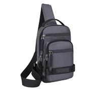 XIEHYA Sac Bandoulière Homme Sac de poitrine for hommes, grande capacité, Version épaule, sac à dos voyage léger en Nylon(Dark gray)