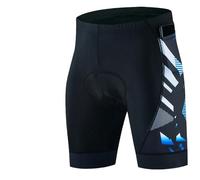 XIEHYA Short Cyclisme Short de Cyclisme Respirant avec Rembourrage en Gel 20D, Pantalon de VTT Tout-Terrain, vêtements for Hommes pour Les Sports Cyclistes(Black02,5XL)
