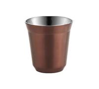 XIEHYA Tasses à expresso 80/160ML, en acier inoxydable 304, Double paroi isolée, lavable au lave-vaisselle, petite capacité d'isolation Pour Le Camping(160ml,Rose Gold)