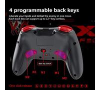 XIEJ Contrôleur de commutateur Bluetooth sans Fil pour Nintend Switch Pro/Switch Lite/PC D/X Inout avec Gyroscope à 6 Axes NFC Manette de Jeu à Trois Vibrations et Joystick à 360 °