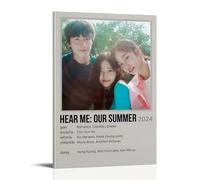 XIEJIANPPOZWE Hear Me_ Our Summer Poster for Indoor Spaces; Canvas Art Suitable for Salons, Bedrooms, Office and Hallways.