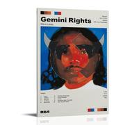 XIEJIANPPOZWE Poster « Steve Lacy Gemini Rights » - Impression sur métal - Peinture par ZACKSTAR - Poster pour espaces intérieurs - Décoration sur toile adaptée pour salon, chambre, bureau et couloir.