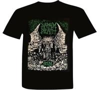 xiejun Men's AlanSPerez Napalm Death Men's Fashion T-Shirt Black Manches Courtes(Small)