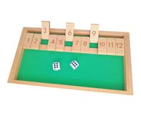 XieKules Jeux et activités de démence en bois pour personnes âgées - 12 chiffres Shut The Box Kit de produits pour personnes âgées atteintes de la maladie d'Alzheimer, jouet d'entraînement cognitif et