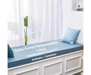 XIEMINLE Assise Coussin de Meuble d'intérieur, Coussin pour Banc de Taille Personnalisée, 2/3/4 Places, Coussin de Banc de Jardin Imperméable, Coussin Siège Meubles D'intérieur et D'extérieur