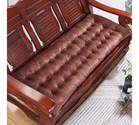 XIEMINLE Coussin 2/3 places pour fenêtre, canapé, chaise de salle à manger longue et épaisse, confortable pour baie vitrée, chaise de terrasse (55 x 200 x 8 cm, marron)
