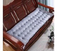 XIEMINLE Coussin 2/3 places pour fenêtre, canapé, chaise de salle à manger longue et épaisse, tapis de siège confortable pour baie vitrée de terrasse (48 x 160 x 8 cm, gris)