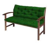 XIEMINLE Coussin 2 ou 3 places pour mobilier d'intérieur, coussin épais avec dossier, tapis de rechange pour chaise, causeuse, balancelle, coussin de banc rembourré, 150 x 100 x 8 cm, vert