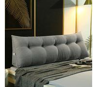 XIEMINLE Coussin cale pour dossier de lecture, coussin de soutien pour tête de lit, coussin de lit lombaire, coussin de dossier triangulaire avec fermeture éclair, 150 x 20 x 50 cm, argenté