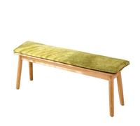 XIEMINLE Coussin de banc 2/3 places lavable pour meubles, banc à chaussures, chaise, tabouret, tatami, coussin antidérapant avec fond antidérapant (100 x 35 x 3 cm, vert)