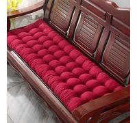 XIEMINLE Coussin de banc de salle à manger, 8 cm d'épaisseur, coussin de chaise pour intérieur 2/3/4 places, tapis de chaise rectangulaire lavable avec attaches pour balancelle ou balancelle (55 x 180