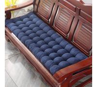 XIEMINLE Coussin de banc de salle à manger, 8 cm d'épaisseur, coussin de chaise pour intérieur 2/3/4 places, tapis de chaise rectangulaire lavable avec attaches pour balancelle ou balancelle (55 x 170