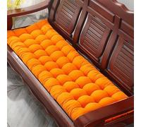 XIEMINLE Coussin de banc de salle à manger, 8 cm d'épaisseur, coussin de chaise pour intérieur 2/3/4 places, tapis de chaise rectangulaire lavable avec attaches pour balancelle ou balancelle (55 x 150