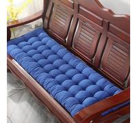 XIEMINLE Coussin de banc de salle à manger, 8 cm d'épaisseur, coussin de chaise pour intérieur 2/3/4 places, tapis de chaise rectangulaire lavable avec attaches pour balancelle ou balancelle (55 x 150