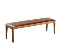 XIEMINLE Coussin de banc de salle à manger en cuir pour balancelle 2, 3 ou 4 places - Imperméable - Coussin de canapé avec fermeture éclair pour balancelle (150 x 35 cm, café)