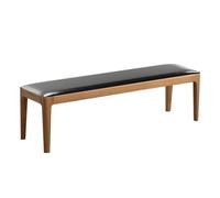 XIEMINLE Coussin de banc de salle à manger en cuir pour balancelle 2, 3 ou 4 places - Imperméable - Coussin de canapé avec fermeture éclair pour balancelle (80 x 30 cm, noir)