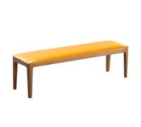 XIEMINLE Coussin de banc de salle à manger en cuir pour balancelle 2, 3 ou 4 places, imperméable pour baie vitrée, coussin de canapé avec fermeture éclair pour balancelle (50 x 50 cm, jaune)