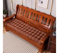 XIEMINLE Coussin de banc long pour chaise de salle à manger, canapé rectangulaire d'intérieur 8 cm d'épaisseur, pour balancelle, baie vitrée, cuisine (48 x 160 x 8 cm, marron)