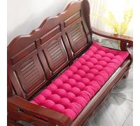 XIEMINLE Coussin de banc long pour intérieur - Rectangulaire - Épais - Lavable - Pour chaise longue - Pour salle à manger ou balancelle, chaise longue (53 x 160 x 8 cm, rose rose)