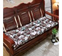 XIEMINLE Coussin de banc rectangulaire pour mobilier d'intérieur long - 8 cm d'épaisseur - Pour fenêtre 2/3 places (48 x 120 x 8 cm, Style 3)