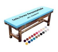 XIEMINLE Coussin de Banc Taille Personnalisée, Coussin de Banc de Jardin Imperméable, Assise Coussin pour Banquette Canapé Sol, 2/3/4 Places pour Terrasse Balcon, Amovible et Lavable (Epaisseur: 3cm)