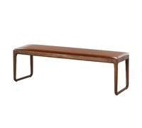 XIEMINLE Coussin de chaise long imperméable en cuir avec fermeture éclair, 2 ou 3 places, pour baie vitrée, terrasse (180 x 45 cm, café)