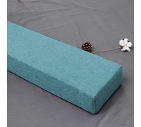 XIEMINLE Coussin de lit de taille personnalisée, coussin d'accoudoir, coussin de canapé, coussin de remplissage pour matelas, coussin d'accoudoir amovible, 180 x 10 x 20 cm, bleu 1