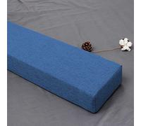 XIEMINLE Coussin de lit de taille personnalisée, coussin d'accoudoir, coussin de canapé, coussin de remplissage pour matelas, coussin d'accoudoir amovible, 200 x 10 x 20 cm, bleu 2