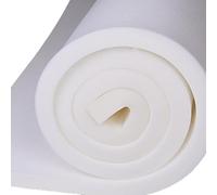 XIEMINLE Coussin de siège en mousse ferme haute densité - Blanc - Rembourrage en mousse épaisse - Pour canapé, chaise de salle à manger, banc et fauteuil, tapis de sol (épaisseur 3 cm, 120 x 30 cm)